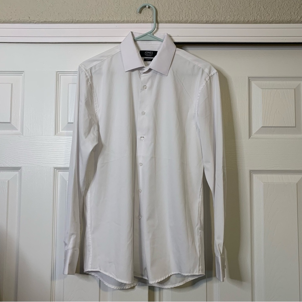 Men's Jones New York White Button Down Shirt